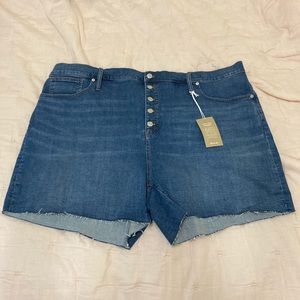 Madewell button fly shorts